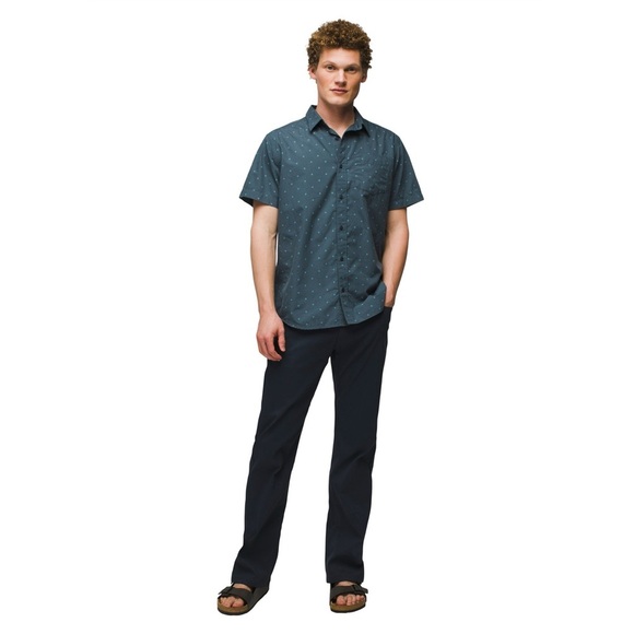 Prana Men’s Tinline Shirt Short Sleeve Camp Shirt XXL EUC - Picture 3 of 10